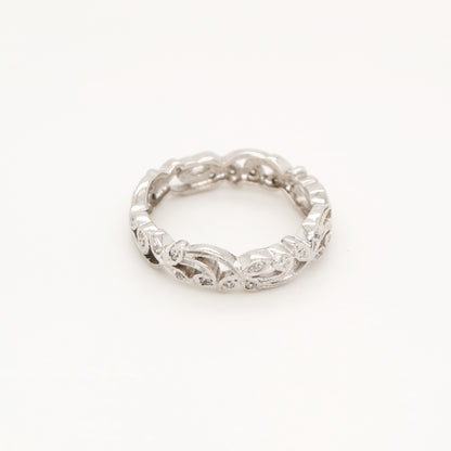 Eternity ring in white gold and diamond