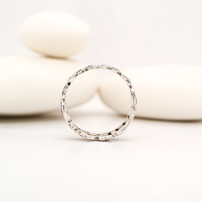 Marcasite filigree ring in sterling silver